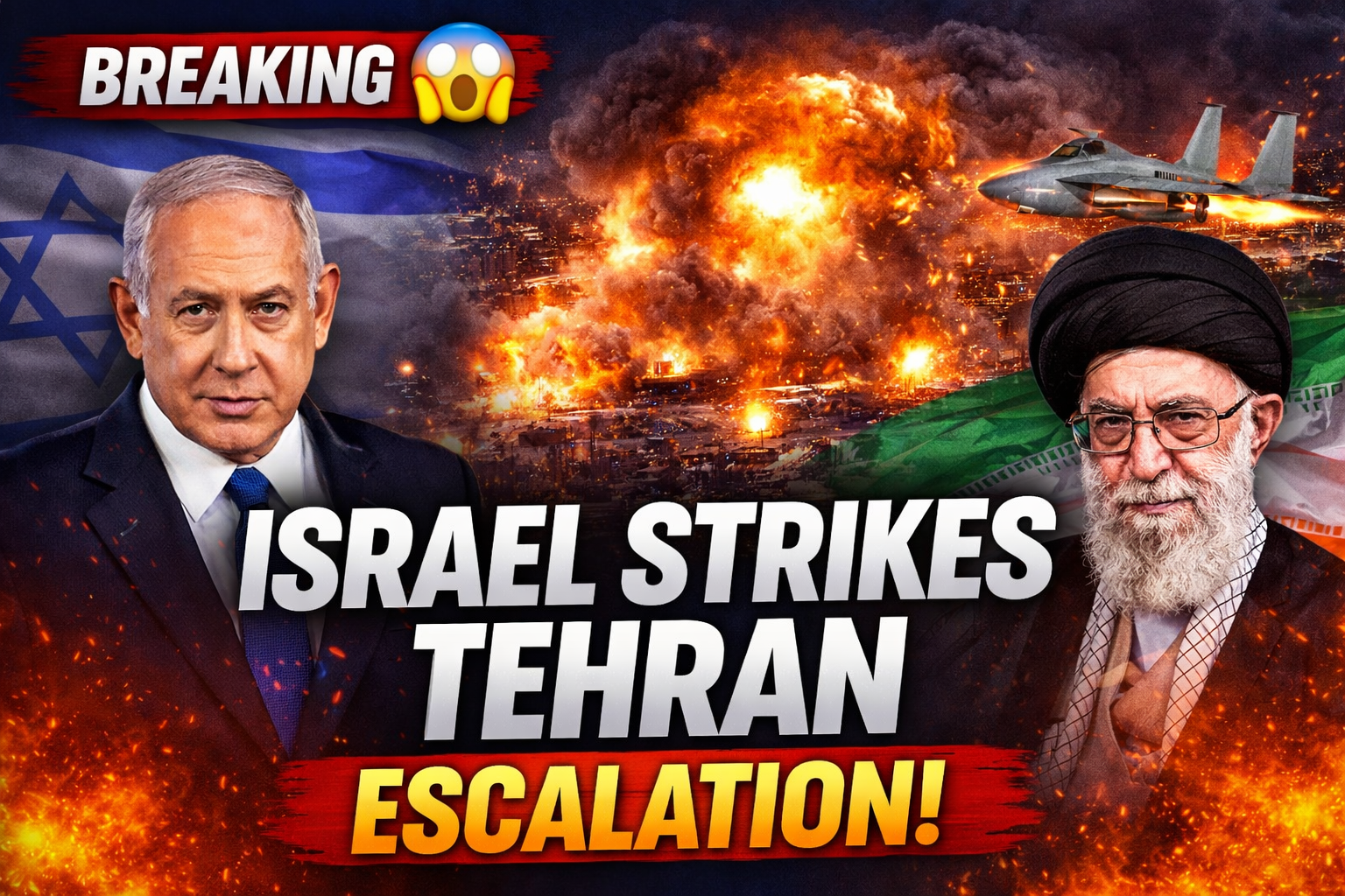 Israel Releases Aerial Footage of Tehran Airstrikes